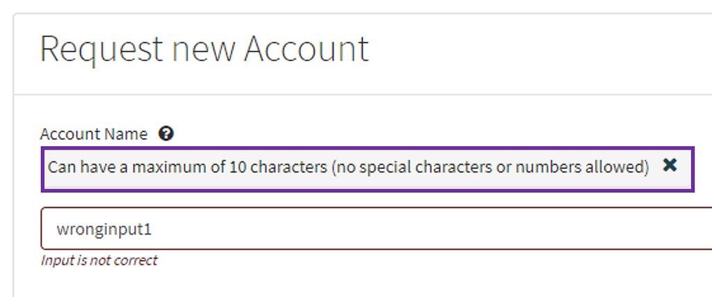 The input contains a number in is therefore not valid