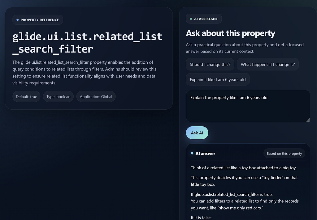 AI follow-up for each individula property